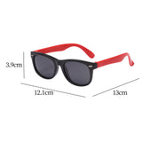 Maxbell Kids Sunglasses Cute Costume Sun Protection Pool Beach Cosplay UV400 Glasses Black Red