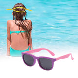 Maxbell Kids Sunglasses Cute Costume Sun Protection Pool Beach Cosplay UV400 Glasses Purple Pink