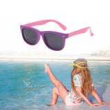 Maxbell Kids Sunglasses Cute Costume Sun Protection Pool Beach Cosplay UV400 Glasses Purple Pink