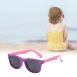 Maxbell Kids Sunglasses Cute Costume Sun Protection Pool Beach Cosplay UV400 Glasses Purple Pink