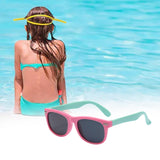 Maxbell Kids Sunglasses Cute Costume Sun Protection Pool Beach Cosplay UV400 Glasses Pink Green