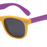 Maxbell Kids Sunglasses Cute Costume Sun Protection Pool Beach Cosplay UV400 Glasses Yellow Purple