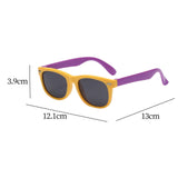 Maxbell Kids Sunglasses Cute Costume Sun Protection Pool Beach Cosplay UV400 Glasses Yellow Purple