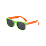 Maxbell Kids Sunglasses Cute Costume Sun Protection Pool Beach Cosplay UV400 Glasses Green Orange