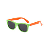 Maxbell Kids Sunglasses Cute Costume Sun Protection Pool Beach Cosplay UV400 Glasses Green Orange
