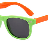 Maxbell Kids Sunglasses Cute Costume Sun Protection Pool Beach Cosplay UV400 Glasses Green Orange