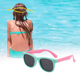 Maxbell Kids Sunglasses Cute Costume Sun Protection Pool Beach Cosplay UV400 Glasses Green Pink