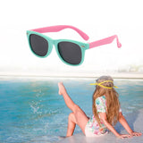 Maxbell Kids Sunglasses Cute Costume Sun Protection Pool Beach Cosplay UV400 Glasses Green Pink