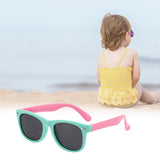 Maxbell Kids Sunglasses Cute Costume Sun Protection Pool Beach Cosplay UV400 Glasses Green Pink