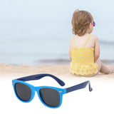 Maxbell Kids Sunglasses Cute Costume Sun Protection Pool Beach Cosplay UV400 Glasses Blue DarkBlue