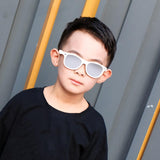 Maxbell Kids Sunglasses Girls Cute Children Eyewear for Camping Photo Props Outdoor White