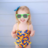 Maxbell Kids Sunglasses Girls Cute Children Eyewear for Camping Photo Props Outdoor Green