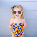 Maxbell Kids Sunglasses Girls Cute Children Eyewear for Camping Photo Props Outdoor Pink