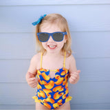 Maxbell Kids Sunglasses Girls Cute Children Eyewear for Camping Photo Props Outdoor Blue