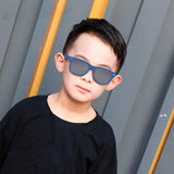 Maxbell Kids Sunglasses Girls Cute Children Eyewear for Camping Photo Props Outdoor Blue