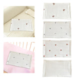 Maxbell Baby Pillow for Sleeping Infant Soft Cotton Quilted Washable Bedding Cushion Bear