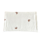 Maxbell Baby Pillow for Sleeping Infant Soft Cotton Quilted Washable Bedding Cushion Bear