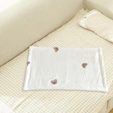 Maxbell Baby Pillow for Sleeping Infant Soft Cotton Quilted Washable Bedding Cushion Bear