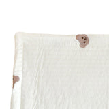 Maxbell Baby Pillow for Sleeping Infant Soft Cotton Quilted Washable Bedding Cushion Bear