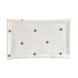 Maxbell Baby Pillow for Sleeping Infant Soft Cotton Quilted Washable Bedding Cushion Cherry