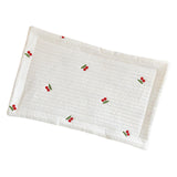 Maxbell Baby Pillow for Sleeping Infant Soft Cotton Quilted Washable Bedding Cushion Cherry