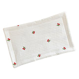 Maxbell Baby Pillow for Sleeping Infant Soft Cotton Quilted Washable Bedding Cushion Cherry