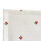 Maxbell Baby Pillow for Sleeping Infant Soft Cotton Quilted Washable Bedding Cushion Cherry