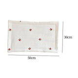 Maxbell Baby Pillow for Sleeping Infant Soft Cotton Quilted Washable Bedding Cushion Cherry