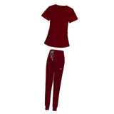 Maxbell 2xNursing Scrubs Uniform Elastic Work Clothing for SPA Pet Groomer Cosmetology