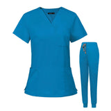 Maxbell 2xNursing Scrubs Uniform Scrubs Set for Pet Groomer Veterinary Operating Room