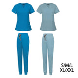Maxbell 2xNursing Scrubs Uniform Scrubs Set for Pet Groomer Veterinary Operating Room