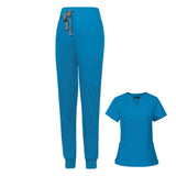 Maxbell 2xNursing Scrubs Uniform Scrubs Set for Pet Groomer Veterinary Operating Room