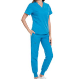 Maxbell 2xNursing Scrubs Uniform Scrubs Set for Pet Groomer Veterinary Operating Room