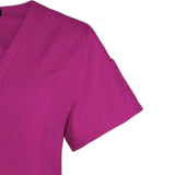 Maxbell 2xWomen's Scrubs Set V Neck Scrub Top Jogger Scrub Pants Nursing Uniforms XL Dark Red