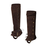 Maxbell 2xBoot Top Covers Fashion Pirate Boot Covers for Themed Party Festival Camping Brown