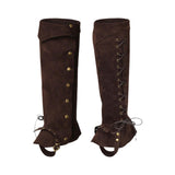 Maxbell 2xBoot Top Covers Fashion Pirate Boot Covers for Themed Party Festival Camping Brown
