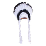 Maxbell 6xFeather Headdress Indian Hat Headwear for Performance Party Carnival Costume Style B