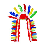 Maxbell 3xFeather Headdress Indian Hat Headwear for Performance Party Carnival Costume Style D