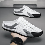 Maxbell 2xMen Slip on Mule Sneakers Slippers Low Top Work Casual Sports Shoes Loafers