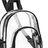 Maxbell 2xTransparent Bag Large PVC Clear Backpack for Women Men Unisex Adults Outdoor