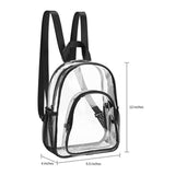 Maxbell 2xTransparent Bag Large PVC Clear Backpack for Women Men Unisex Adults Outdoor