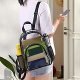 Maxbell 2xTransparent Bag Large PVC Clear Backpack for Women Men Unisex Adults Outdoor