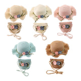 Maxbell Children's Sun Hat with Tote Kids Girl Beach Cap for Beach Easter Activities green