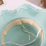 Maxbell Children's Sun Hat with Tote Kids Girl Beach Cap for Beach Easter Activities green