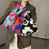 Maxbell 2xKnitted Handbag Fashion Pouch Lightweight Shopping Bag for Beach Green