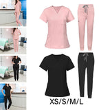 Maxbell 3xNursing Uniforms Scrub Set Nurse Top and Pants for Pet Shop SPA Cosmetology