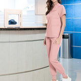 Maxbell 3xNursing Uniforms Scrub Set Nurse Top and Pants for Pet Shop SPA Cosmetology