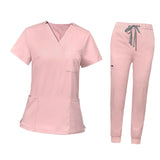 Maxbell 4xNursing Uniforms Scrub Set Nurse Top and Pants for Pet Shop SPA Cosmetology