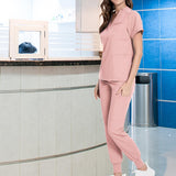 Maxbell 4xNursing Uniforms Scrub Set Nurse Top and Pants for Pet Shop SPA Cosmetology