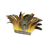 Maxbell 5xFeather Headdress Accessory Headband for Carnival Costume Festival Halloween adult